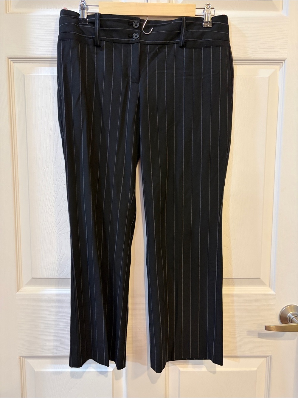 The Limited Black Pinstripe Cassidy Fit Pants